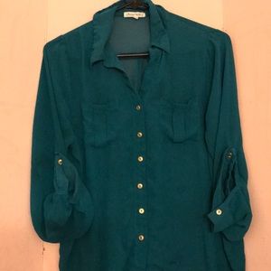 Turquoise button up!